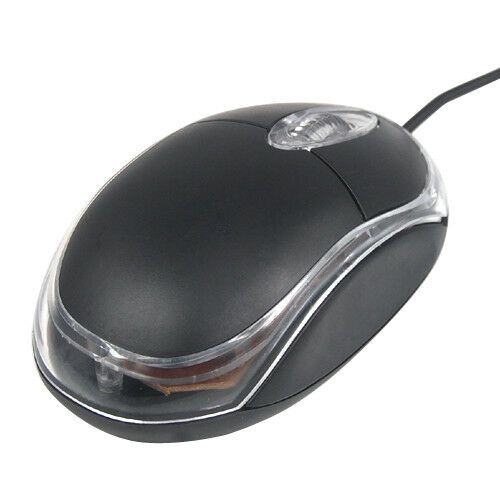 Black USB Wired Mouse