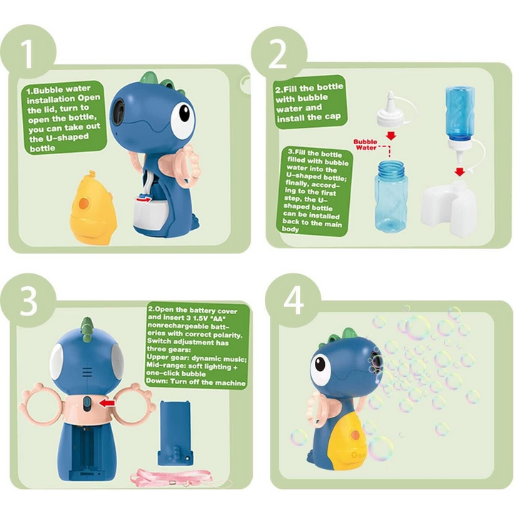 Dinosaur Bubble Machine