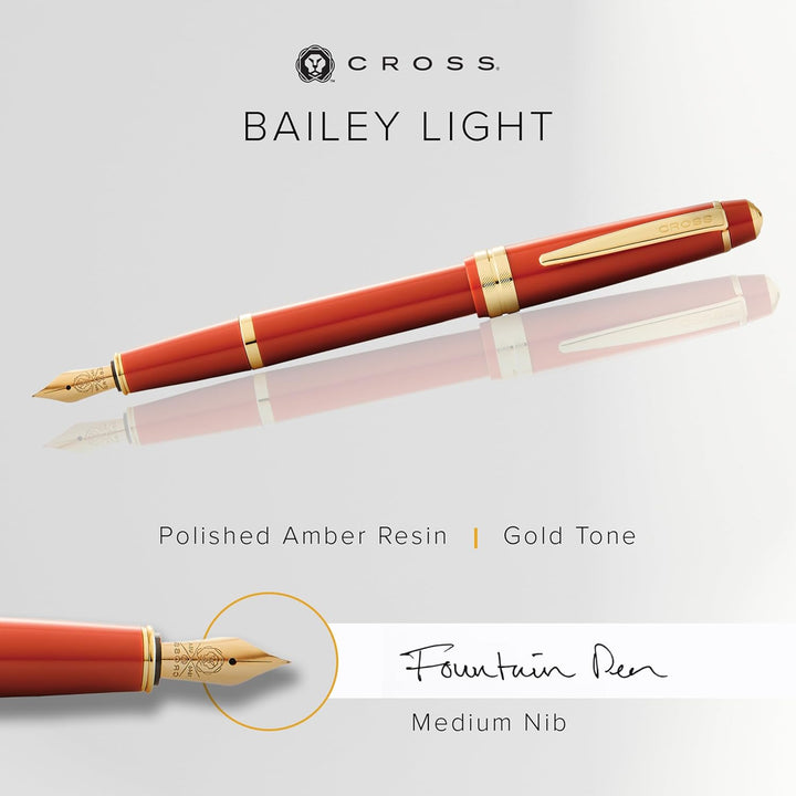 Cross Amber Medium Nib Fountain Pen