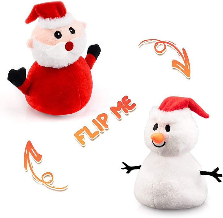 Reversible Santa & Snowman Soft Toy