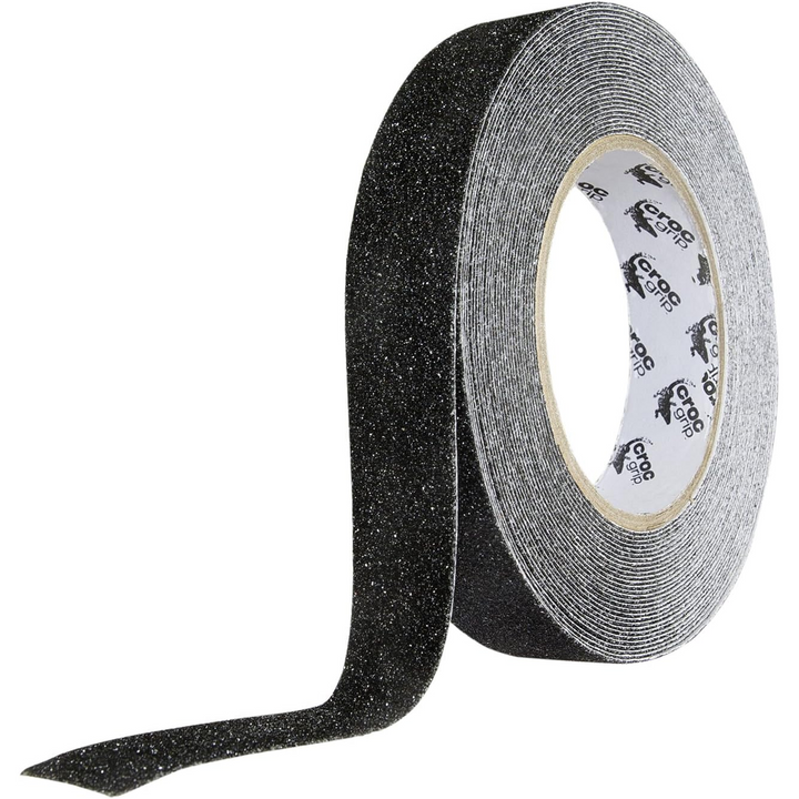10m Croc Grip Black Anit-Slip 25mm Tape Roll