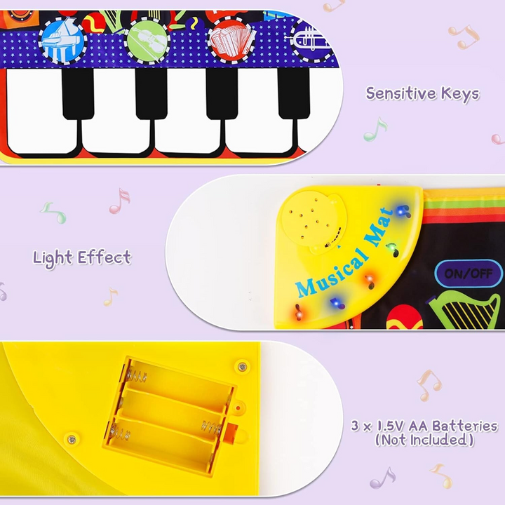 Giant Piano Play Mat Harp