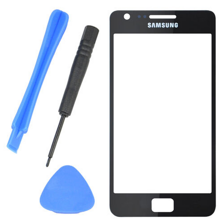 Samsumg Galaxy S2 Black Outer Glass Screen Replacement