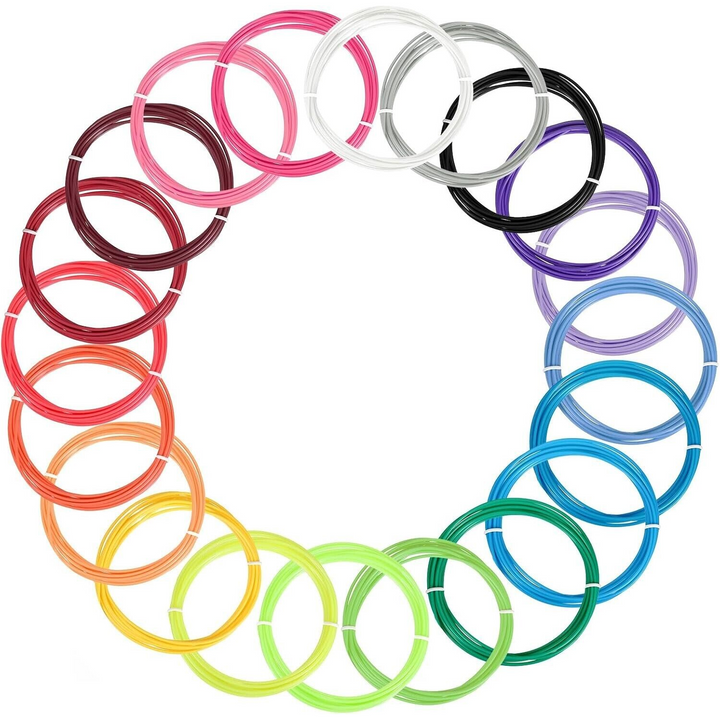 20 Pack Coloured 3D Pen Refill Strips