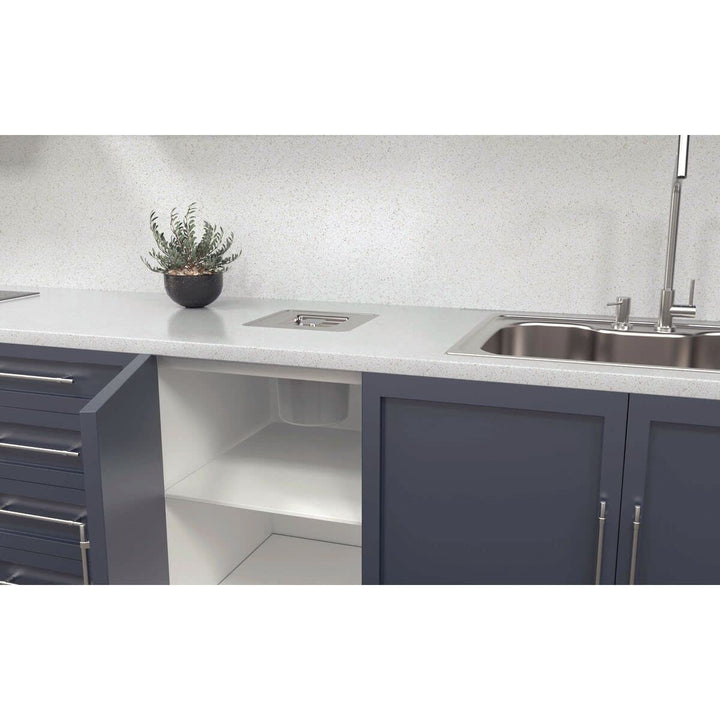 Tramontina 5L Square Kitchen Worktop Inset Bin