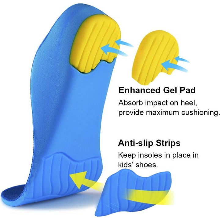 Blue Kids Orthotic Arch Support Shoe Insole