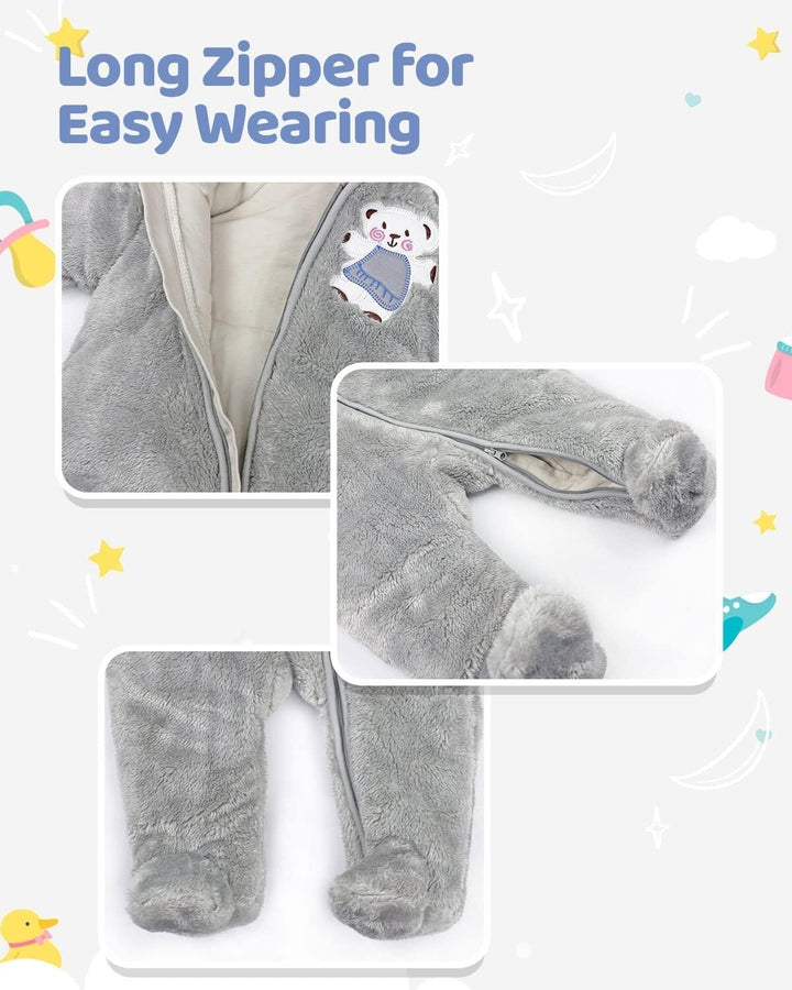 Vine Grey 3-6 Months Baby Jumpsuit