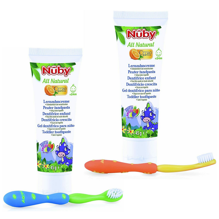 Nuby Children's Toothpaste Toothbrush Set