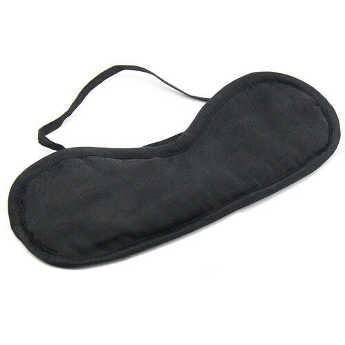 Black Silk Sleeping Eye Mask