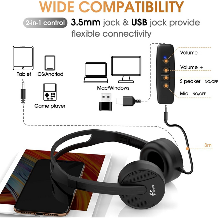 Venker U16 USB Headset & Microphone