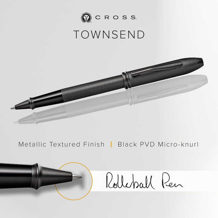 Cross Townsend Knurled Black Rollerball Pen