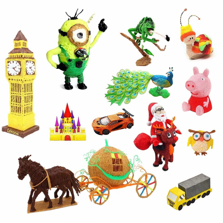 20 Pack Coloured 3D Pen Refill Strips