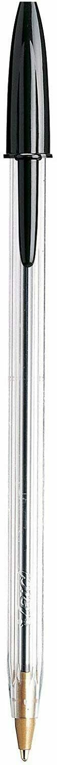 10 Black Bic Cristal Extra Smooth Ballpoint Pens