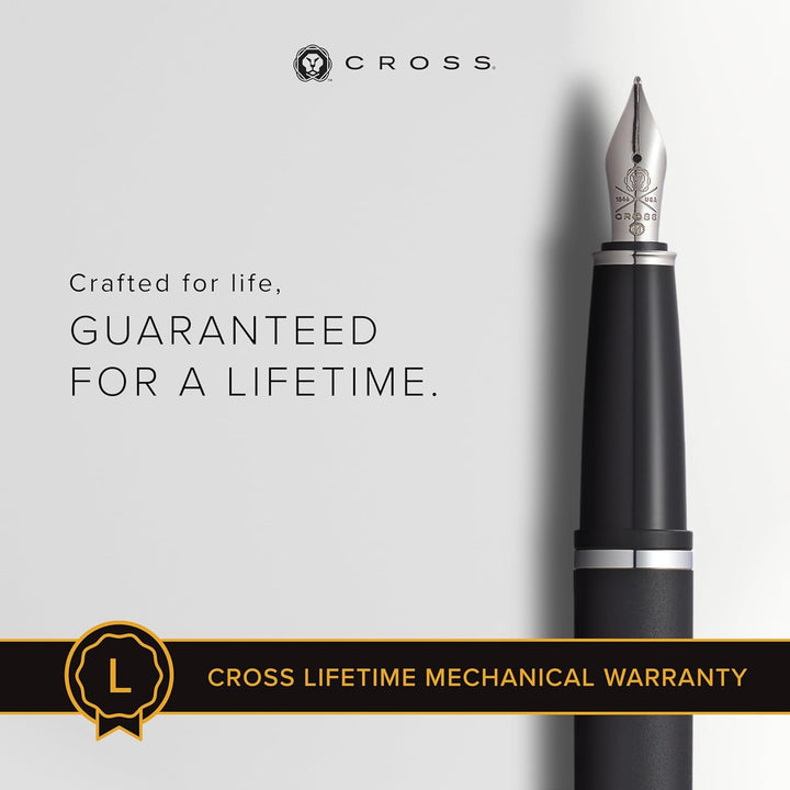 Cross Calais Matte Black Medium Nib Fountain Pen