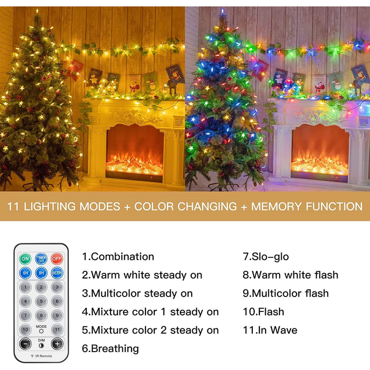 USB String Star LED Xmas Lights