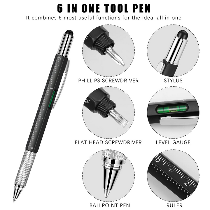 6 in 1 Multi Tool Stylus Pen