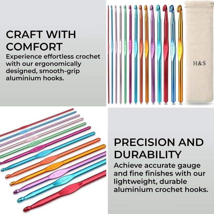 Crochet Hooks Set & Pouch