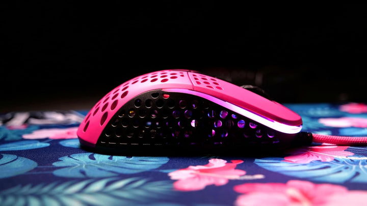 Cherry Pink XTRFY M4 RGB Wired Computer Mouse