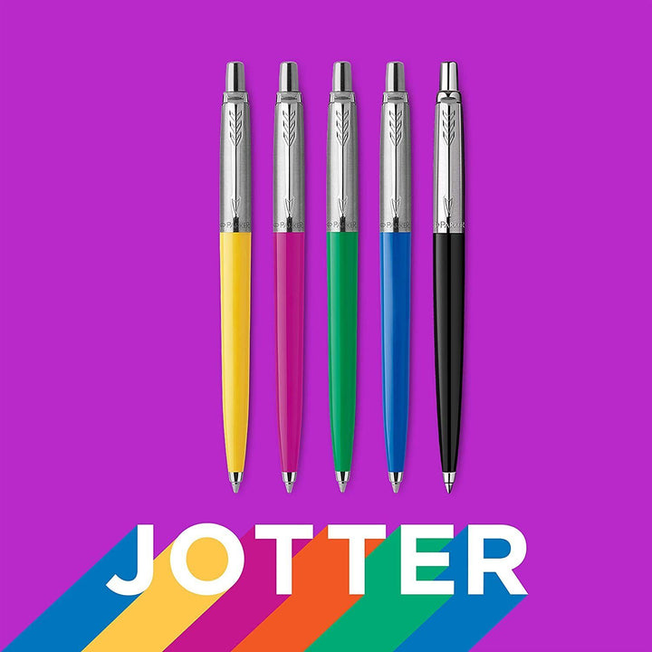 Parker Pen Yellow Jotter Black Gel Pen