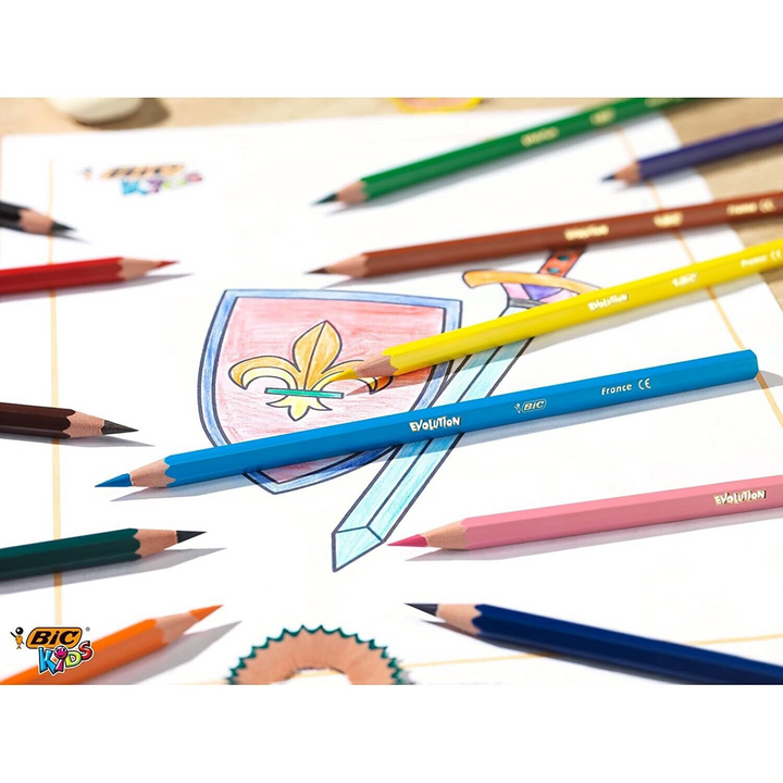 24 Bic Kids Multicoloured Pencils