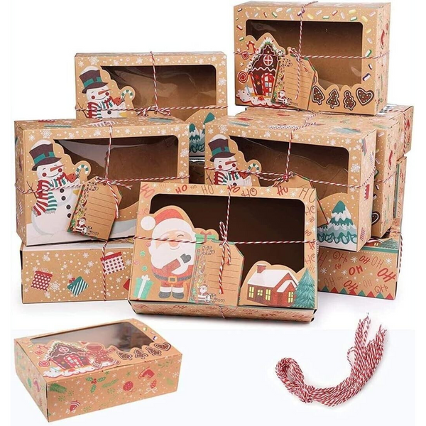 12 Christmas Cookie Cardboard Box Set