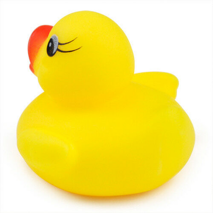 10 Mini Yellow Bathtime Rubber Ducks