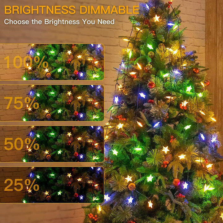 USB String Star LED Xmas Lights