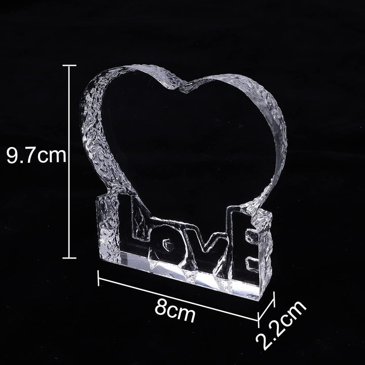 Crystal Love Heart Paperweight