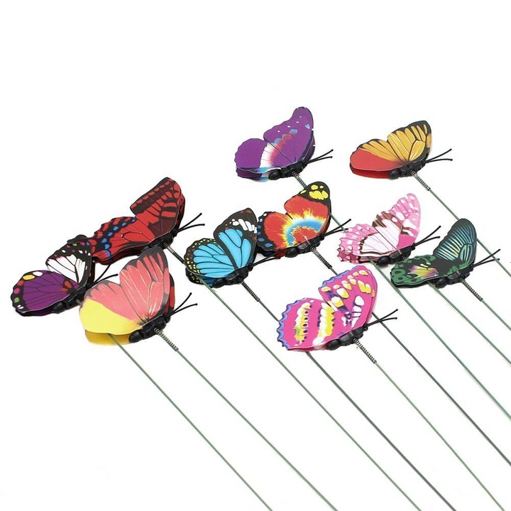 10 Butterfly Garden Sticks