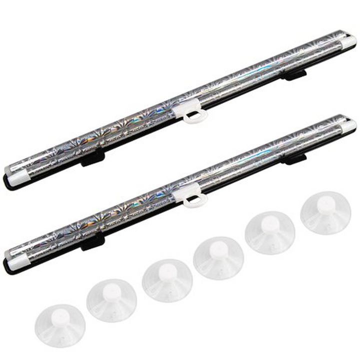 2 Universal Silver Car Roller Sunshield