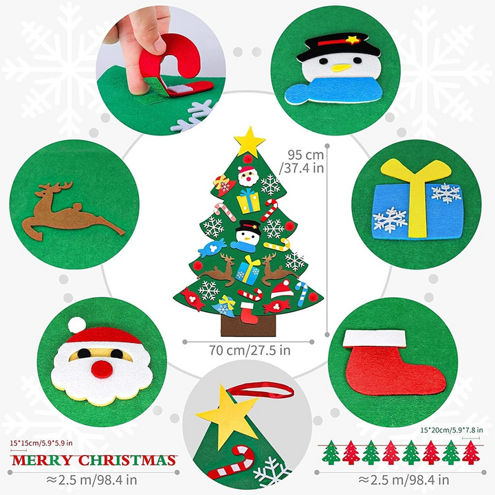 DIY Felt Christmas Tree Decorations