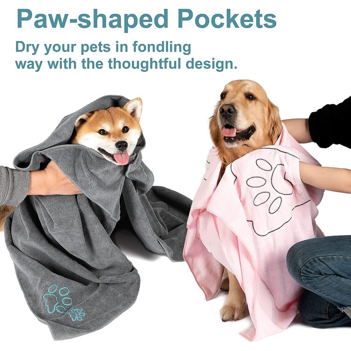 Brown Pet Microfiber Towel