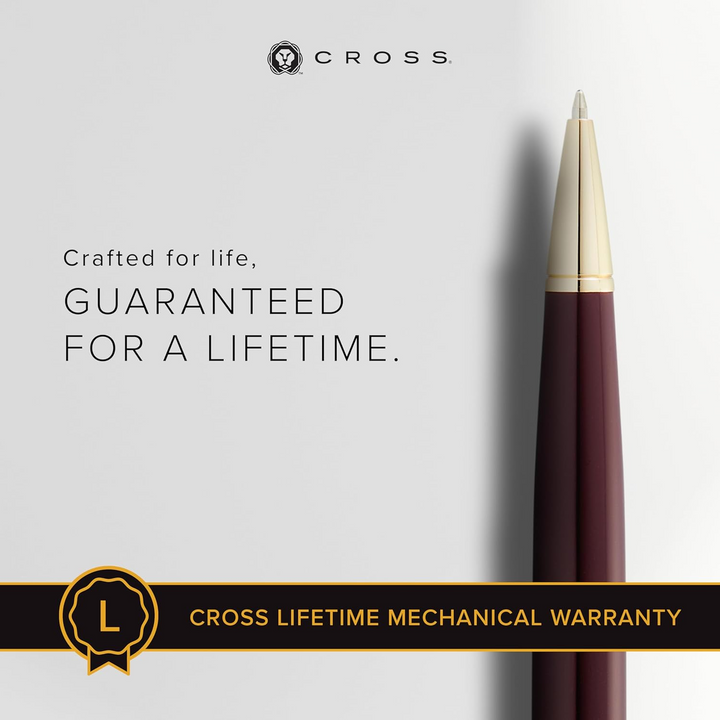 Cross Dark Red & Gold Ballpoint Pen