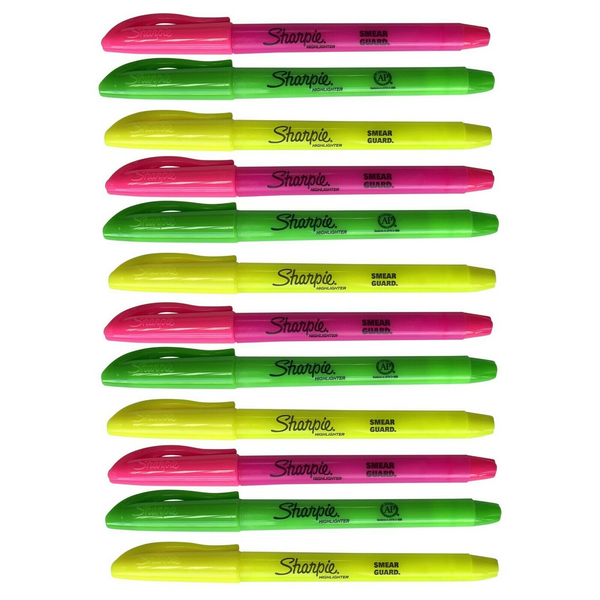 12 Sharpie Accent Pocket Highlighters