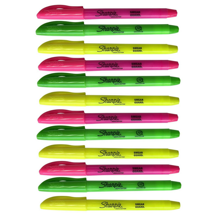 12 Sharpie Accent Pocket Highlighters