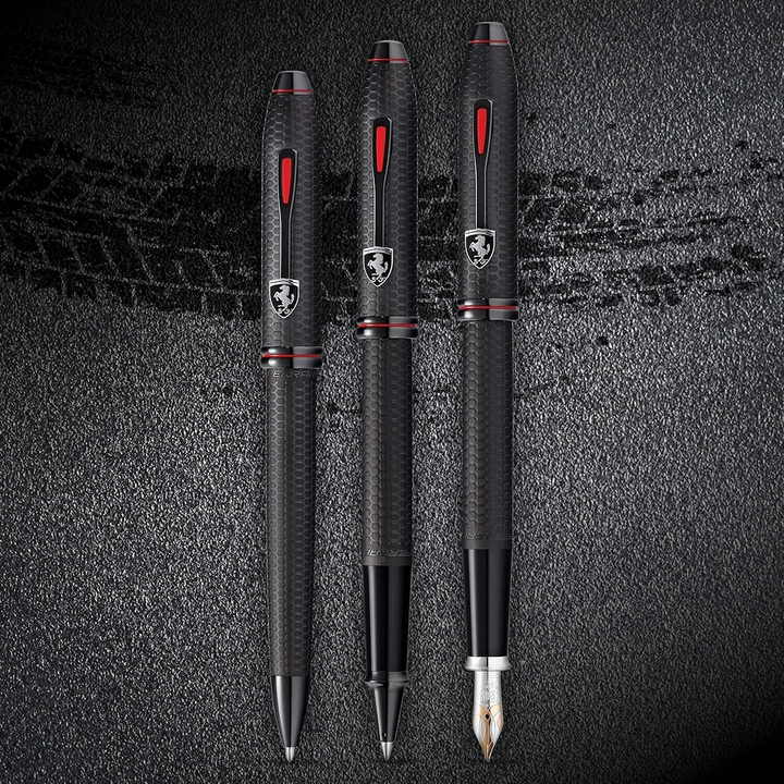 Cross Black Ferrari Townsend Honeycomb Ballpoint Pen