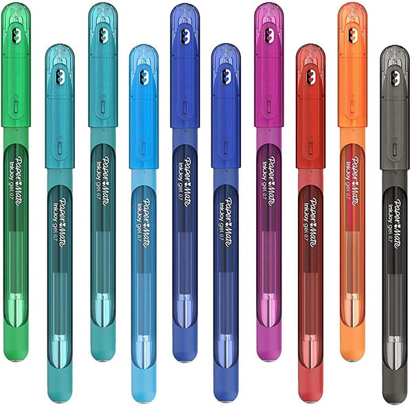 10x Mixed Paper Mate InkJoy 0.7mm Gel Pens