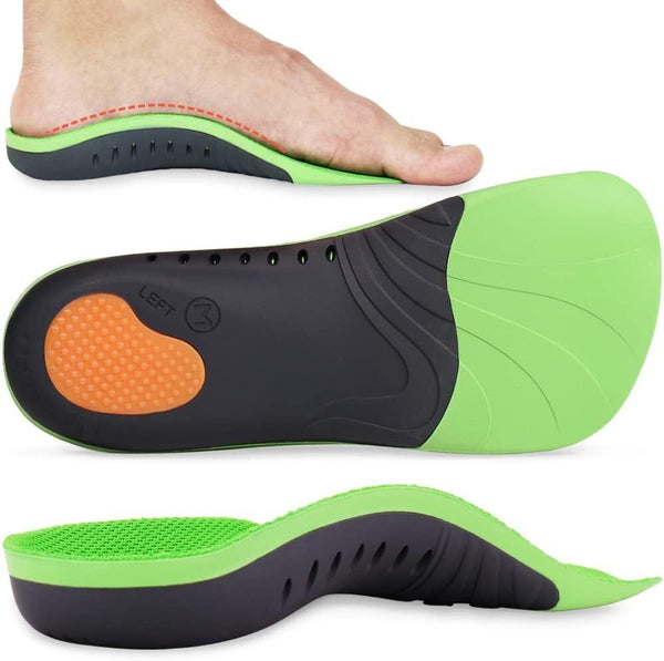 Adult Green 3/4 Arch Support Shoe Insole