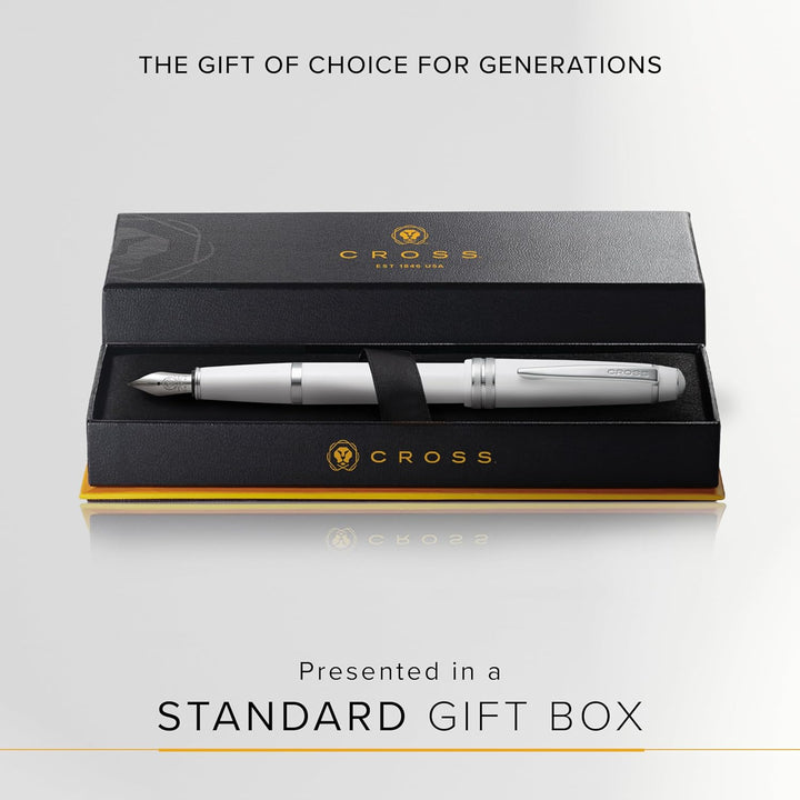 Cross White Fountain Medium Nib Pen