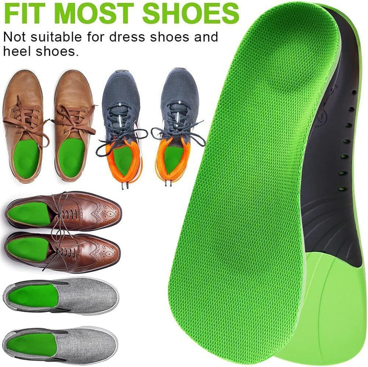 Adult Green 3/4 Arch Support Shoe Insole