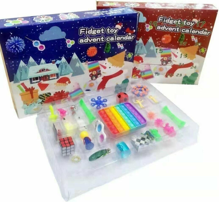 Blue Kids Christmas Advent Calendar