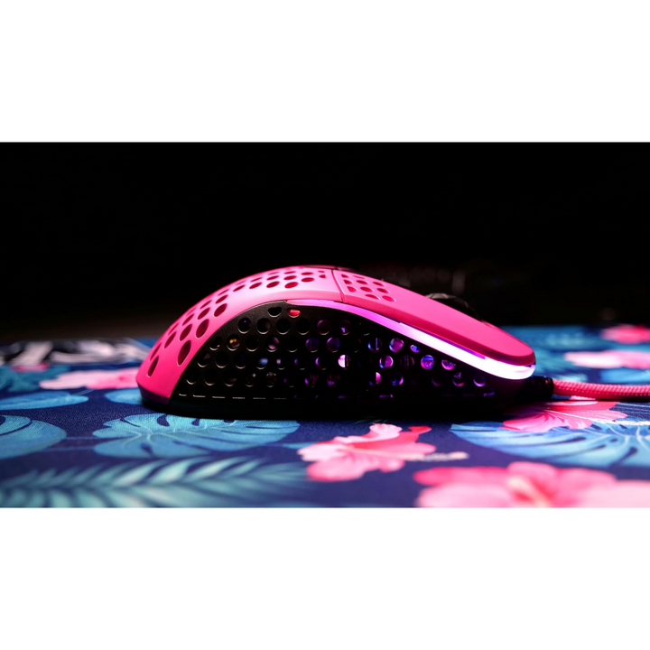 Cherry Pink XTRFY M4 RGB Wired Computer Mouse