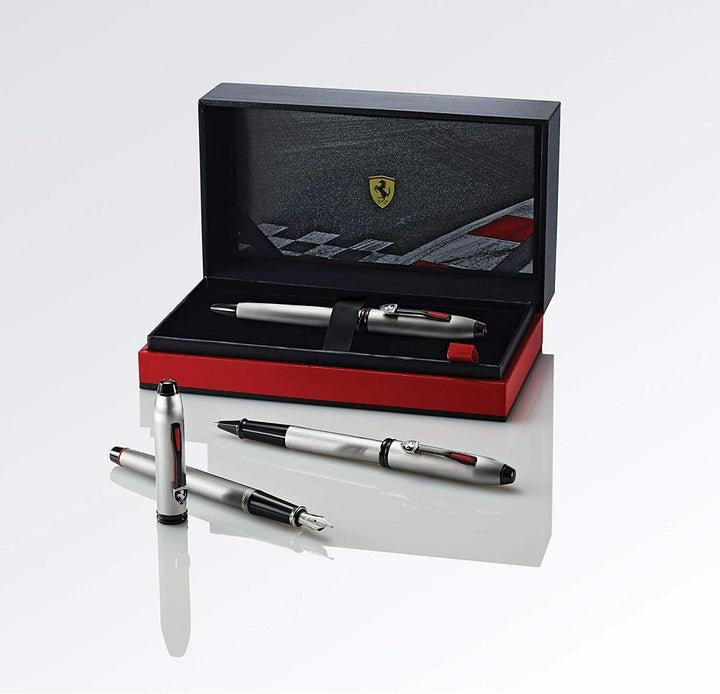 Cross Townsend Scuderia Brushed Platinum Ballpoint Pen