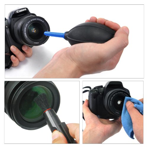 3 Piece Camera Dust Cleaner Blower Kit
