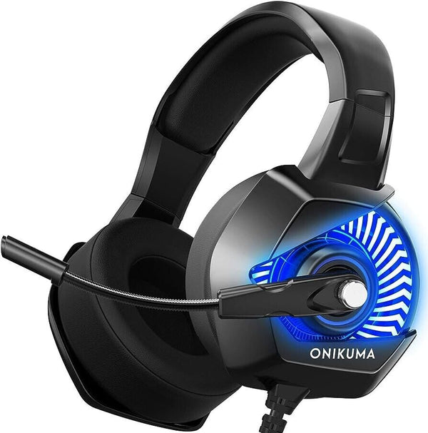 Gaming Headset with Microphone for PC Laptop PS4 Xbox One PS5 Headphones LED USB