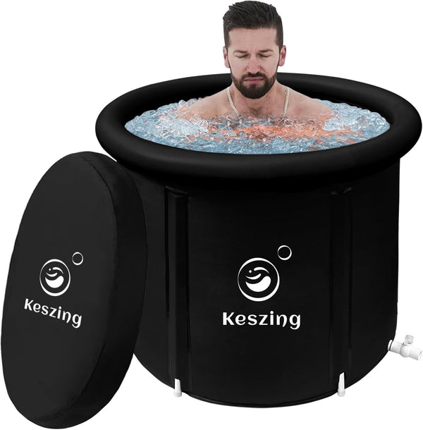 Ice Bath Tub Plunge Pool Barrell with Cover Chiller for Recovery Athlete Outdoor