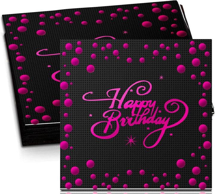 Happy Birthday Napkins Party x48 Tableware Decorations Serviettes Tissues Paper