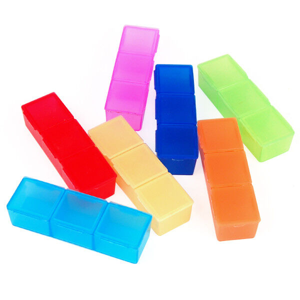 Weekly Pill Box Daily Organiser Medicine Tablet Storage Dispenser 7 Day Small