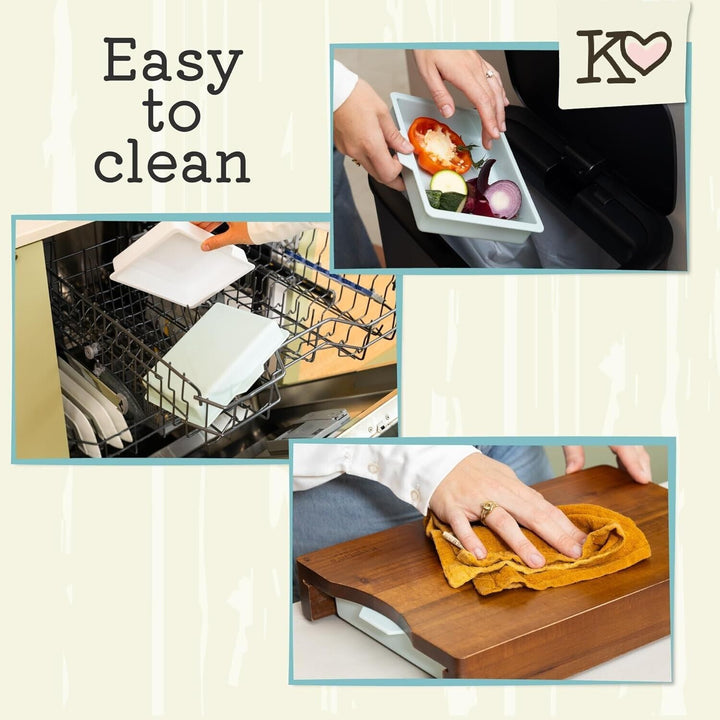 Wood Chopping Board Large Block Set with Tray for Kitchens Food Prep Meal