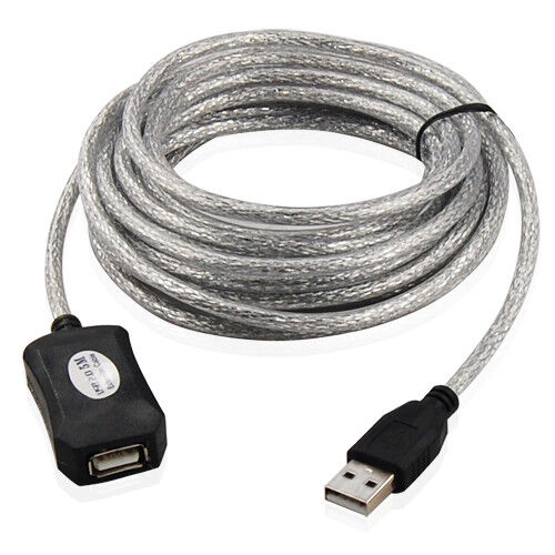 5M USB Active Repeater Cable Extension Lead for Computer Plug Socket Extender